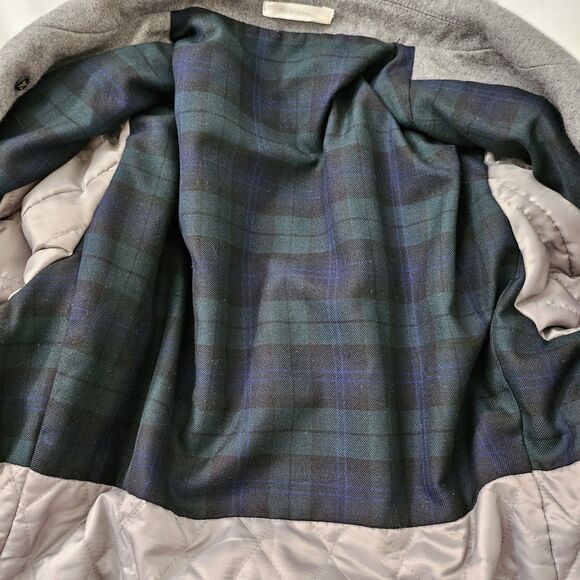 Lauren Ralph Lauren Peacoat Mens 42 Long Gray Double-Breasted Wool Jacket 42L - Picture 9 of 13